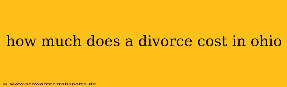 how much does a divorce cost in ohio