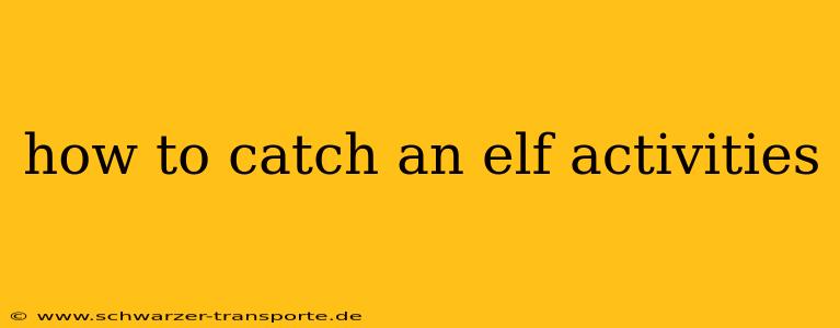 how to catch an elf activities
