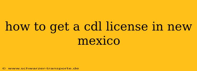 how to get a cdl license in new mexico