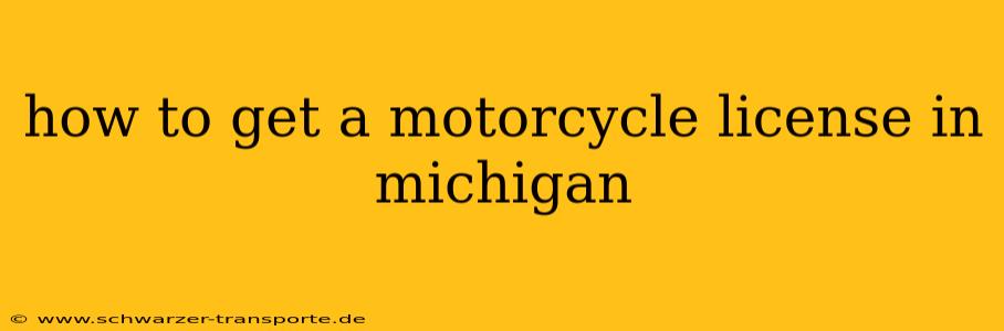 how to get a motorcycle license in michigan