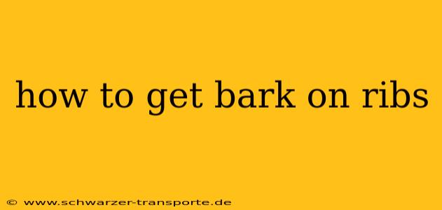 how to get bark on ribs