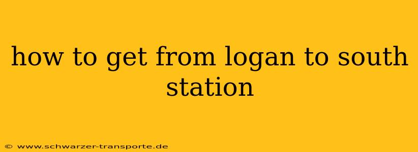 how to get from logan to south station