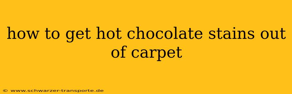 how to get hot chocolate stains out of carpet