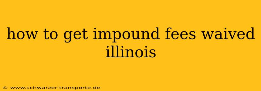 how to get impound fees waived illinois