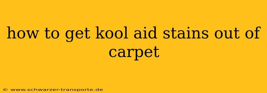 how to get kool aid stains out of carpet