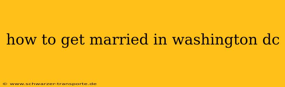 how to get married in washington dc