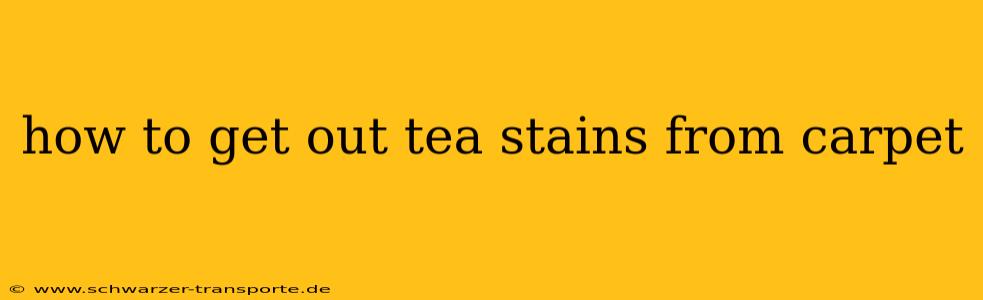 how to get out tea stains from carpet