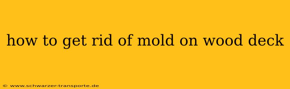 how to get rid of mold on wood deck