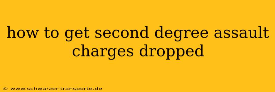 how to get second degree assault charges dropped