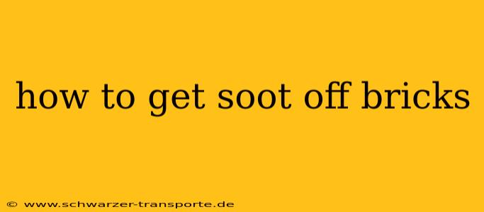 how to get soot off bricks