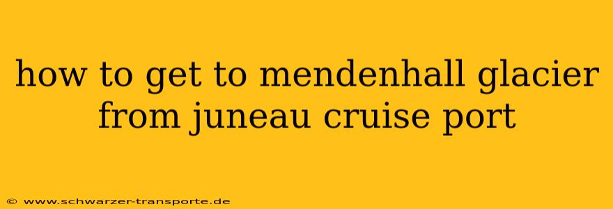 how to get to mendenhall glacier from juneau cruise port