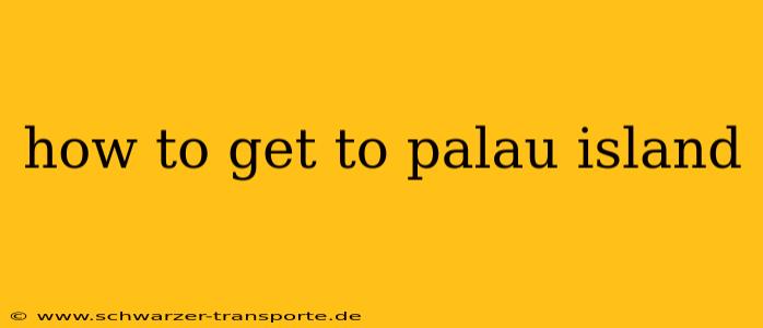 how to get to palau island