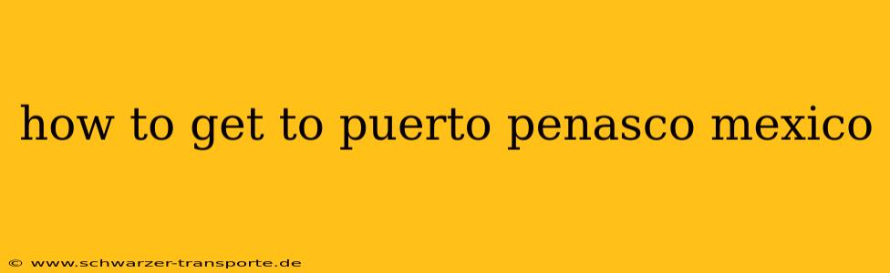 how to get to puerto penasco mexico