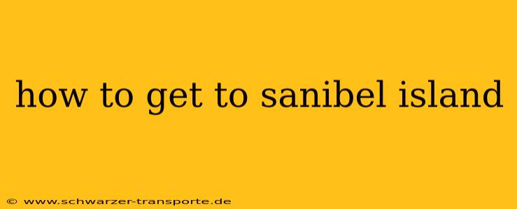 how to get to sanibel island