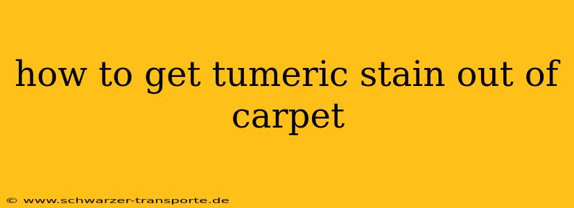 how to get tumeric stain out of carpet
