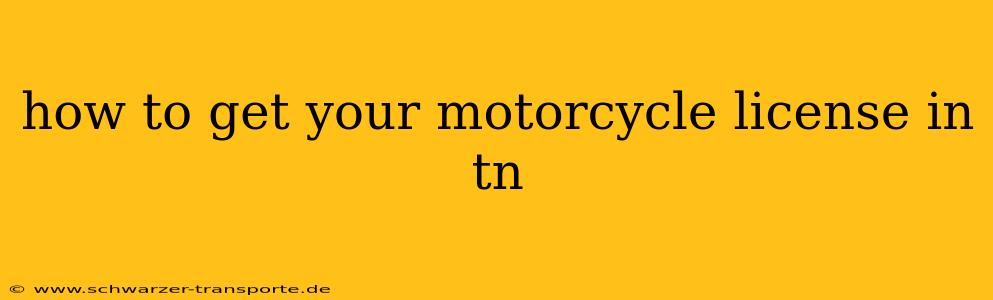 how to get your motorcycle license in tn