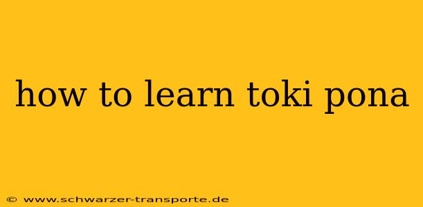 how to learn toki pona