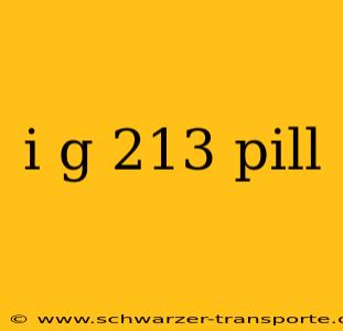 i g 213 pill