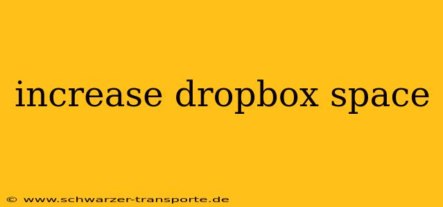 increase dropbox space