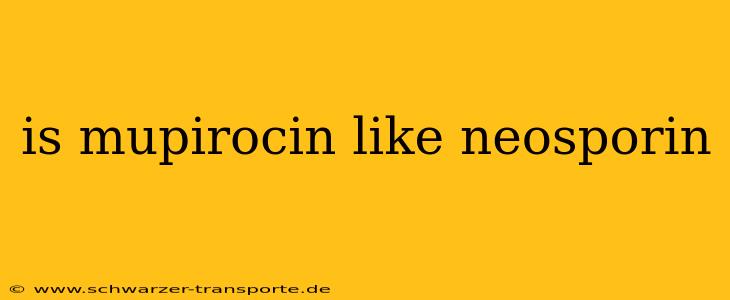 is mupirocin like neosporin