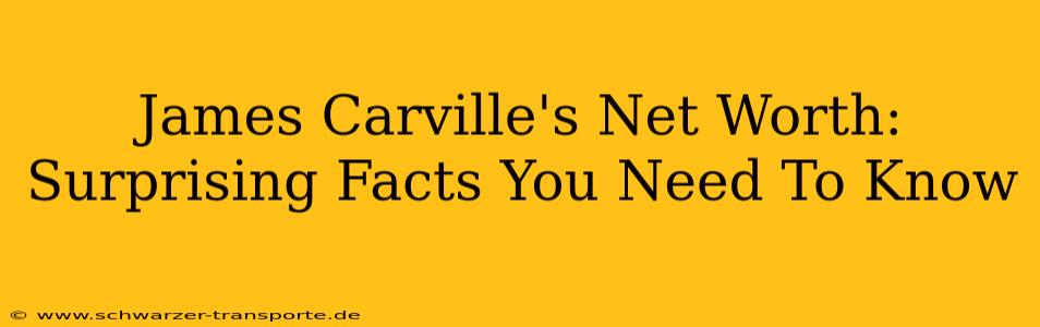 James Carville's Net Worth:  Surprising Facts You Need To Know