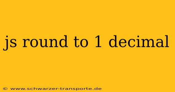 js round to 1 decimal