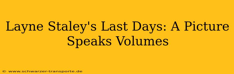 Layne Staley's Last Days: A Picture Speaks Volumes
