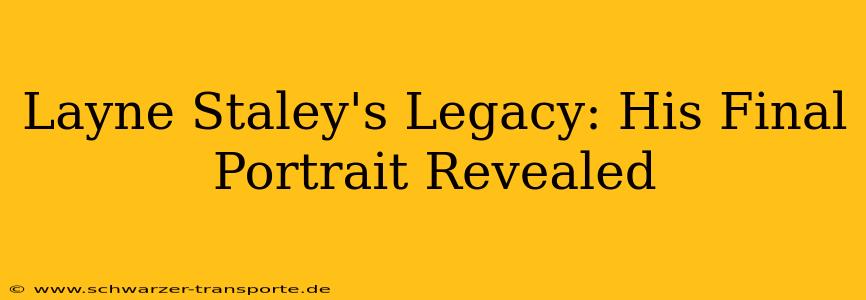 Layne Staley's Legacy: His Final Portrait Revealed
