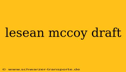 lesean mccoy draft