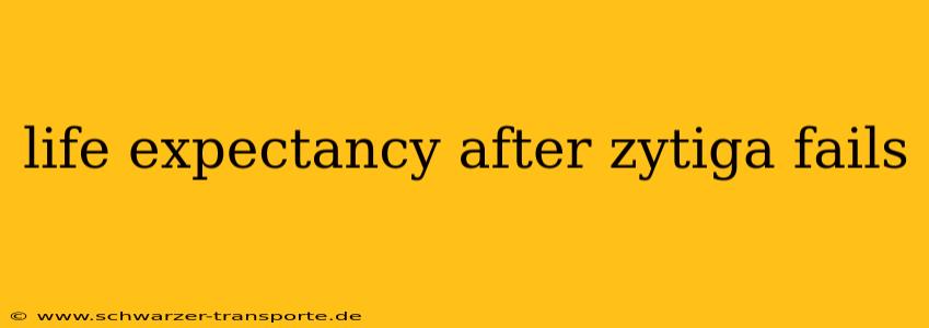 life expectancy after zytiga fails