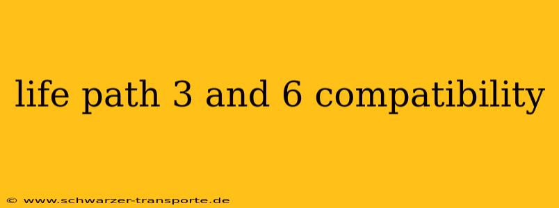 life path 3 and 6 compatibility