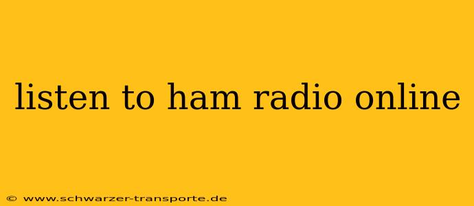 listen to ham radio online