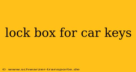 lock box for car keys