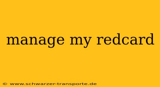 manage my redcard