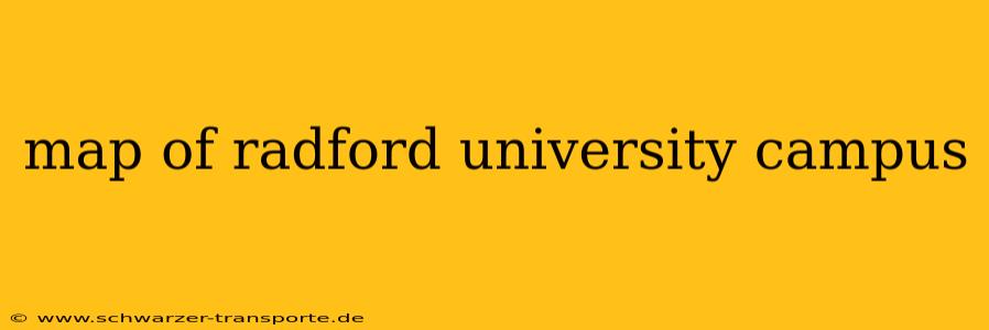 map of radford university campus
