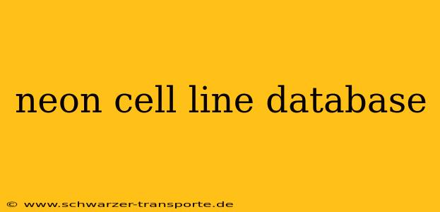 neon cell line database