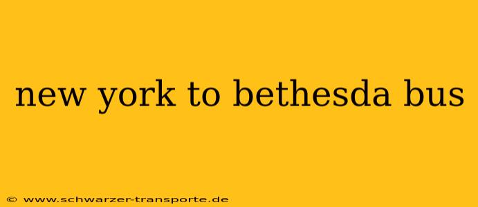 new york to bethesda bus