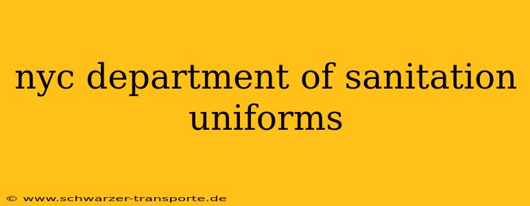 nyc department of sanitation uniforms