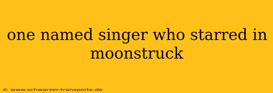 one named singer who starred in moonstruck