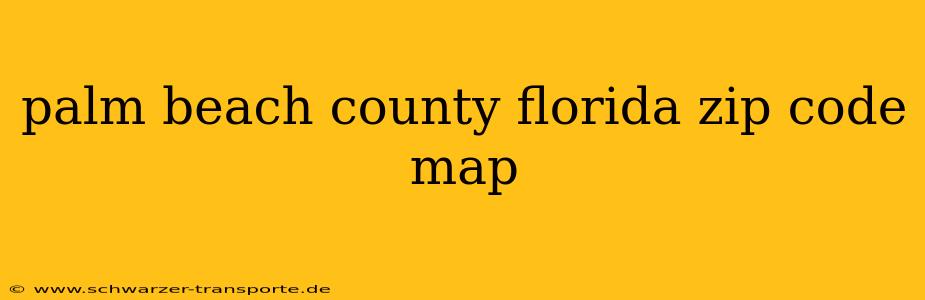 palm beach county florida zip code map