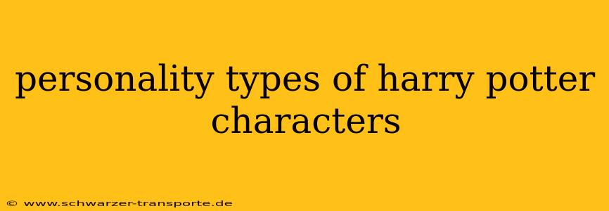 personality types of harry potter characters