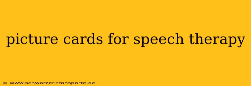 picture cards for speech therapy