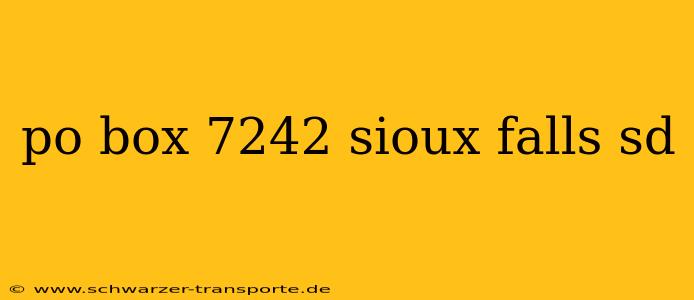 po box 7242 sioux falls sd