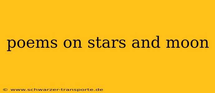 poems on stars and moon