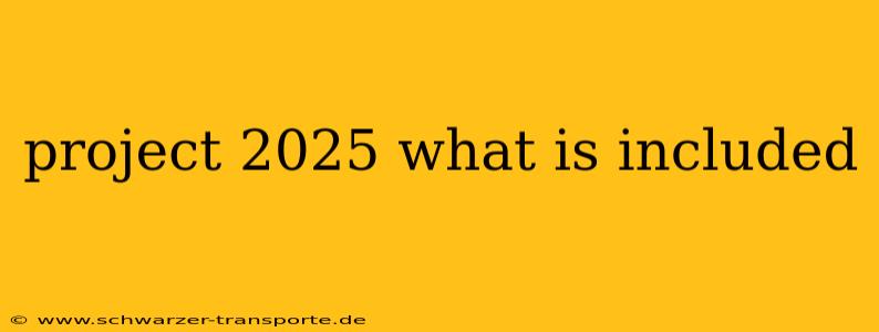 project 2025 what is included