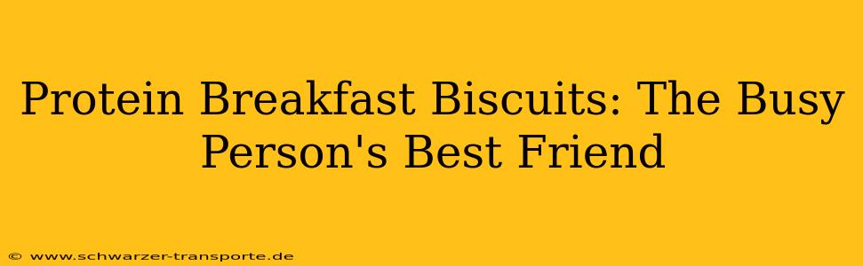 Protein Breakfast Biscuits: The Busy Person's Best Friend