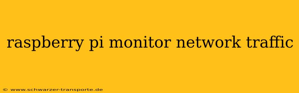raspberry pi monitor network traffic