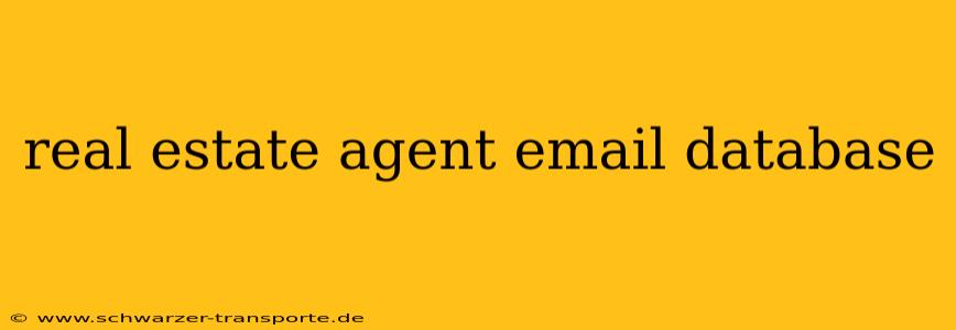 real estate agent email database