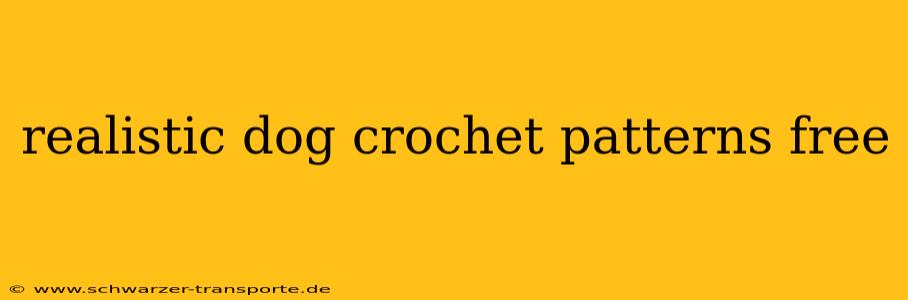 realistic dog crochet patterns free