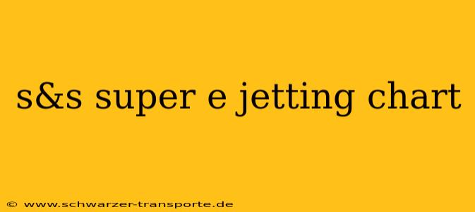 s&s super e jetting chart
